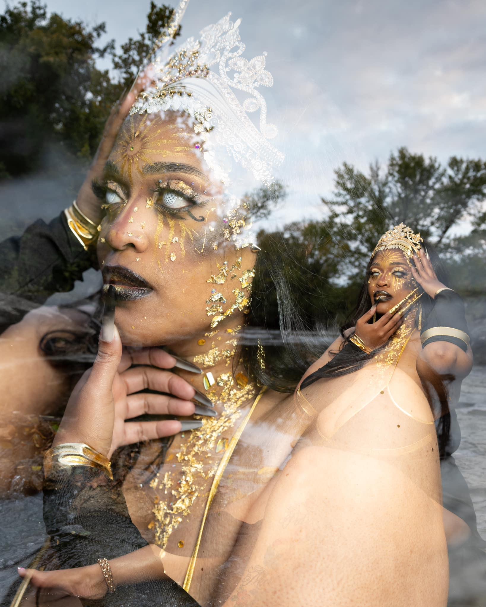 Chasing Waterfalls and Golden Goddesses: An Exploration of Double Exposure Photography